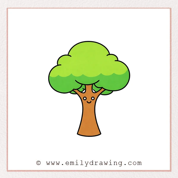 Preview of Cartoon Tree drawing